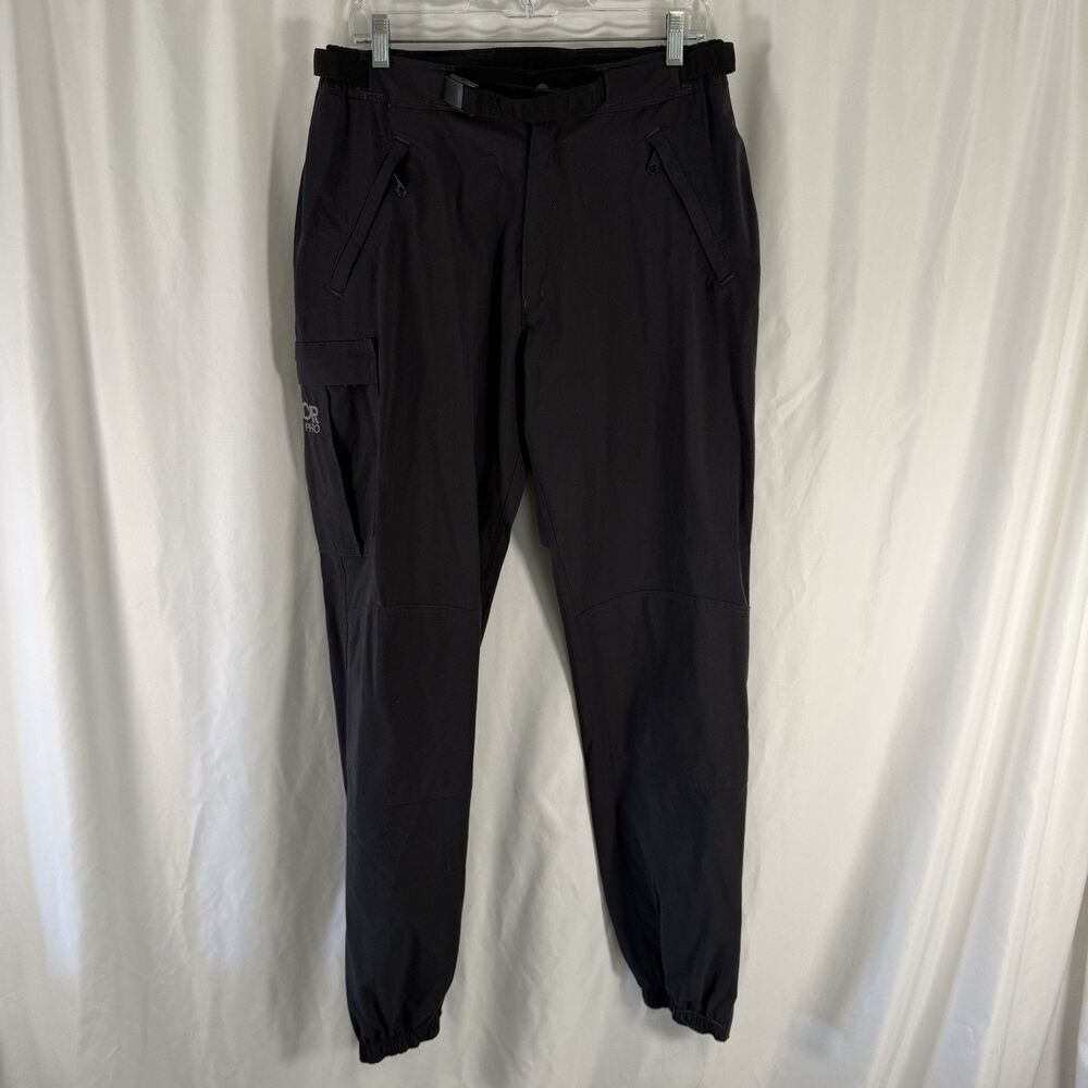 Outdoor Reseach Pro Grante Pants Women's XL Grey Cargo Zip Pockets Belted